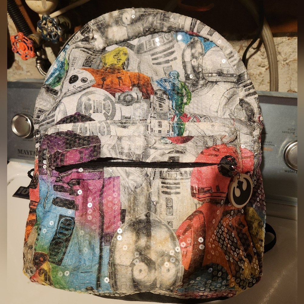 Star Wars Licensed Sequined Backpack - Picture 7 of 7
